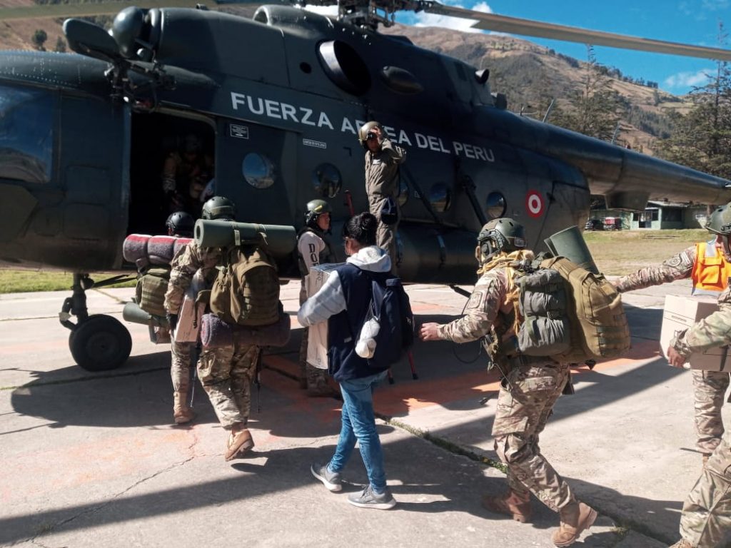 Fuerza Aérea del Perú apoyó al recojo del material electoral 
