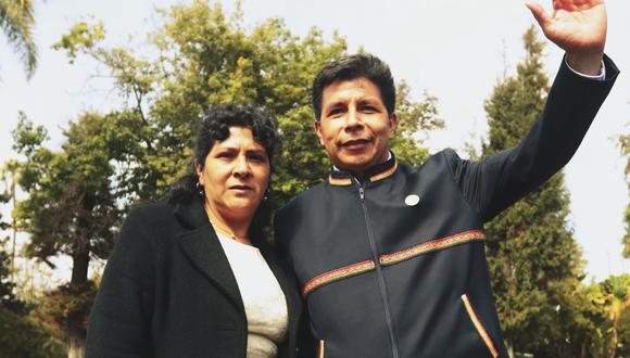 Presidente Pedro Castillo y su esposa, Lilia Paredes