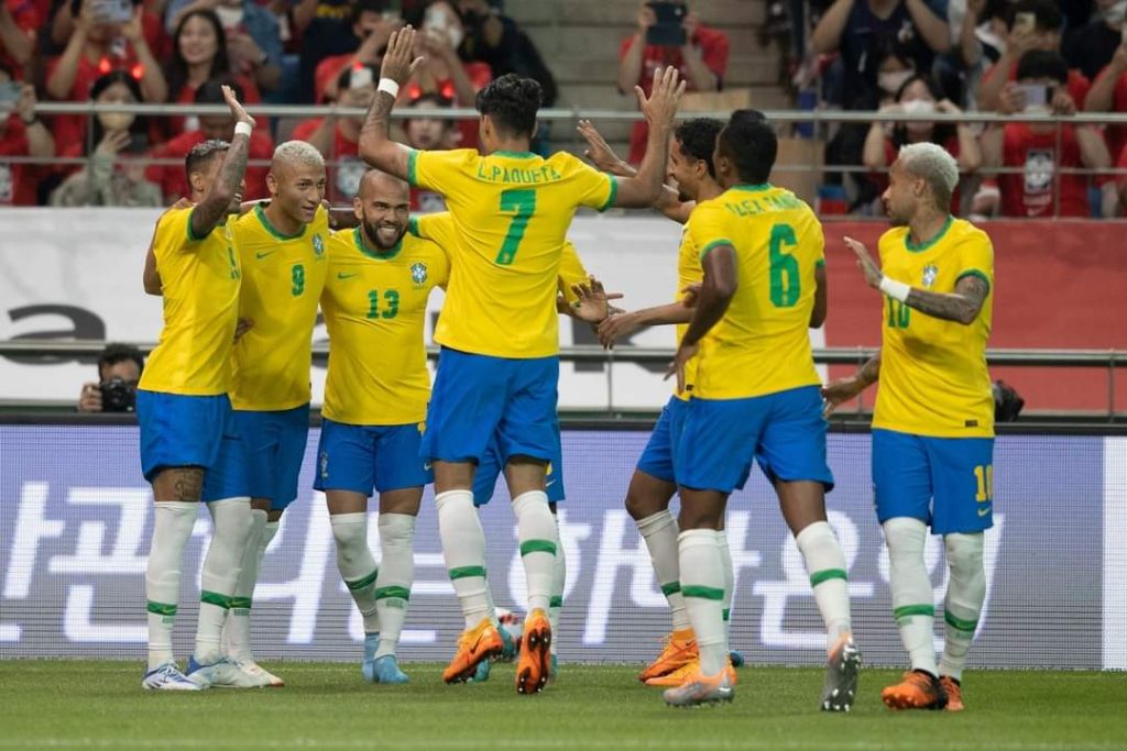 Equipo de Brasil en el Mundial Catar 2022.