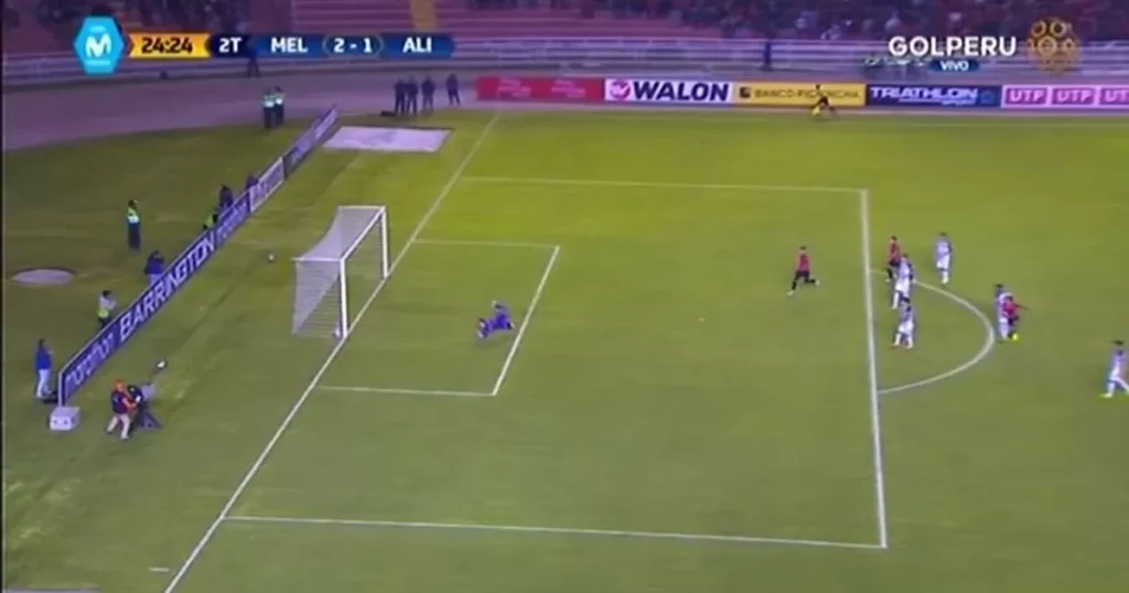 Gol no validado de Melgar, en las semifinales de 2018 ante Alianza Lima.