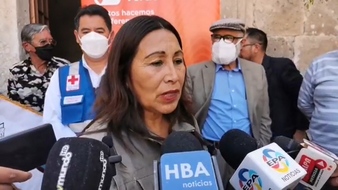 Olga Huamani, presidenta de la asociación de andinismo Arequipa