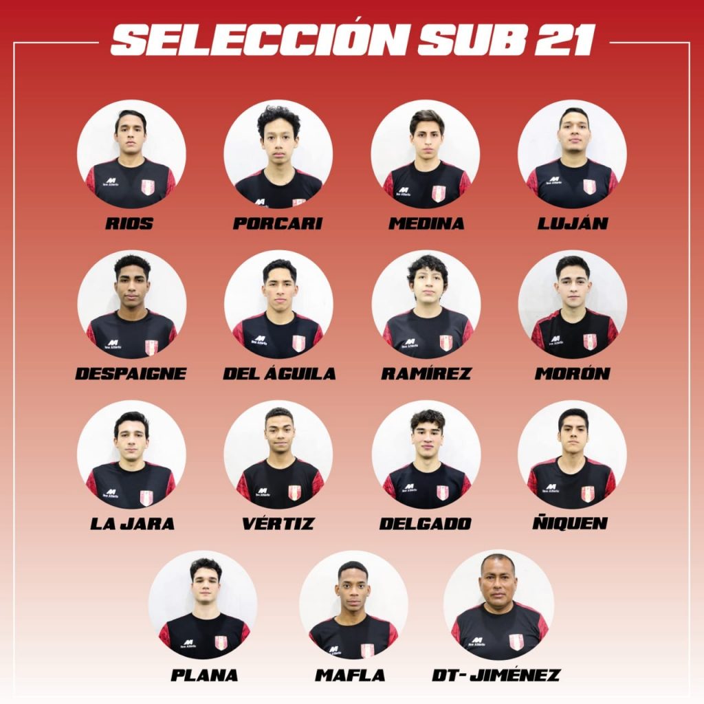 Equipo masculino de vóleibol peruano SUB 21.