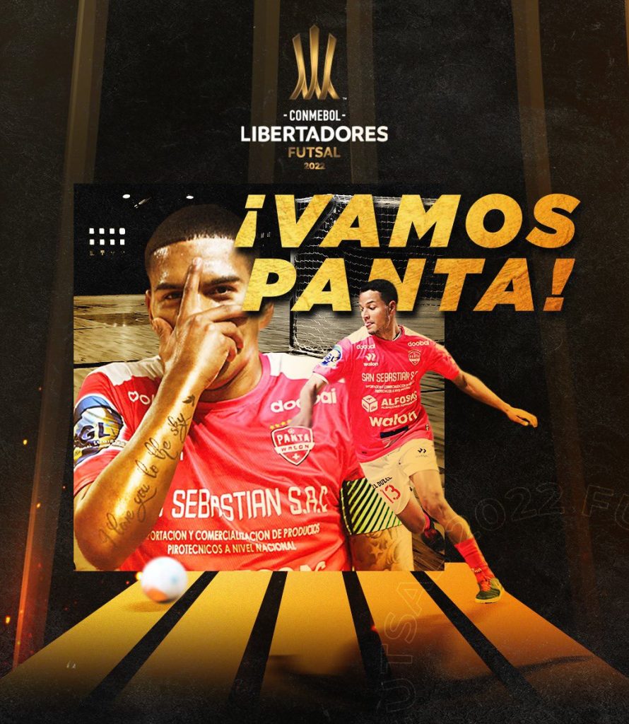 Con esta imagen, la Liga de Futsal PRO FPF deseó los mejores éxitos a Panta Walon en esta Copa Libertadores.