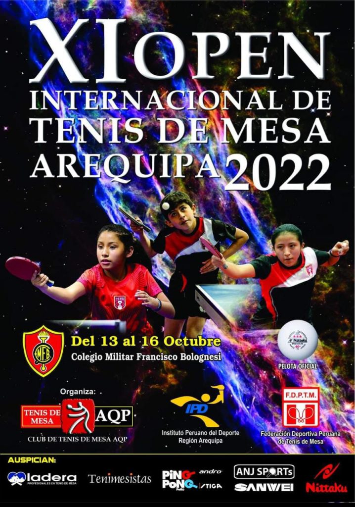Anuncio oficial del Open Internacional Arequipa 2022.