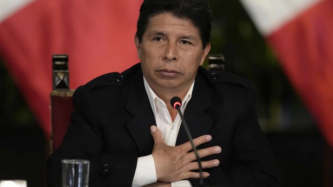 Pedro Castillo fue intervenido luego de intentar dar un golpe de Estado