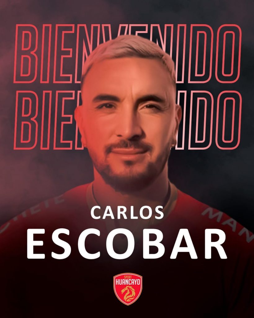 Anuncio oficial de Sport Huancayo sobre Carlos Escobar.