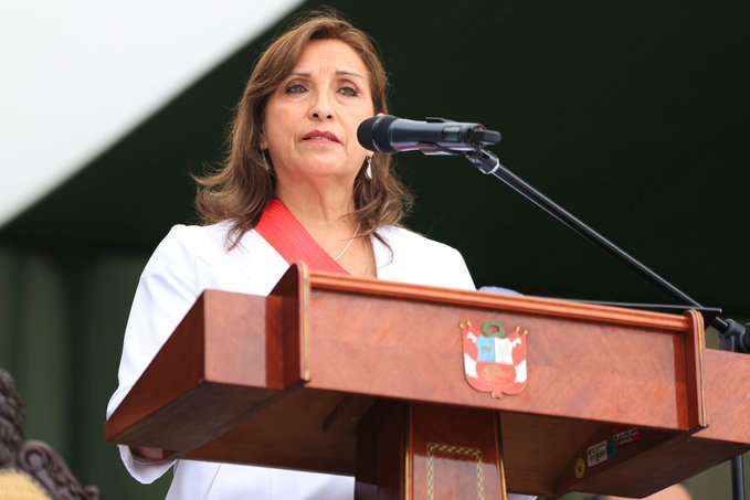 Presidenta del Perú, Dina Boluarte.