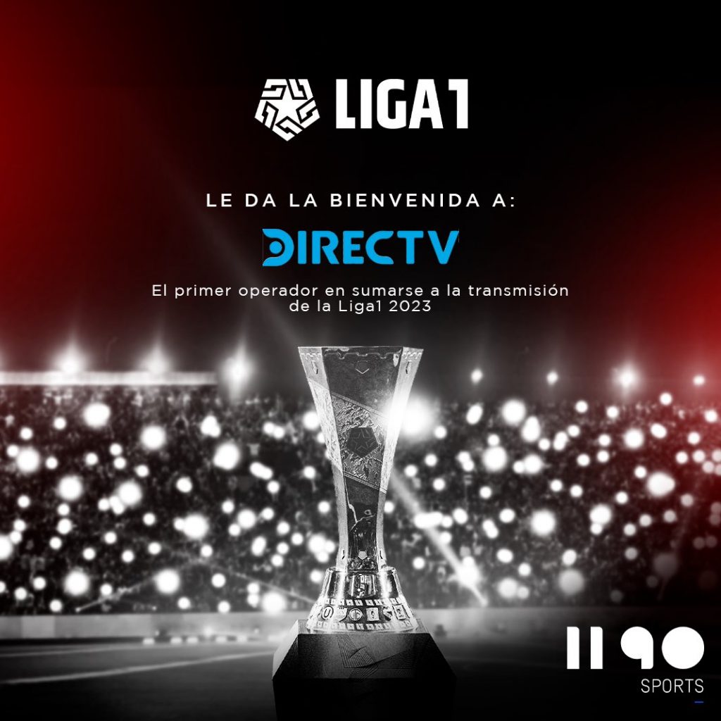 Anuncio oficial sobre la transmisión de la Liga 1 en DirecTV.