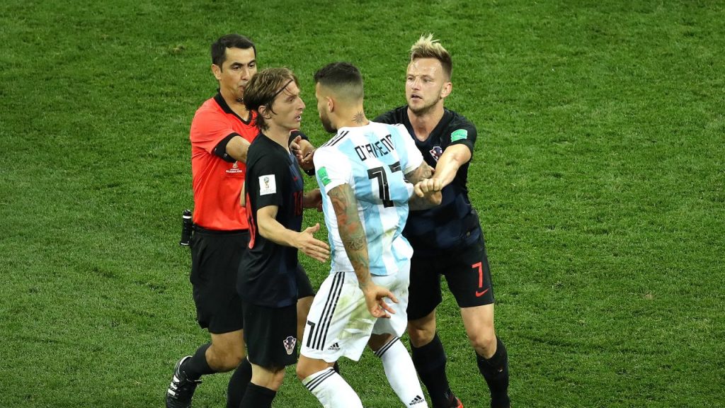 Argentina no pudo con Croacia en Rusia 2018.