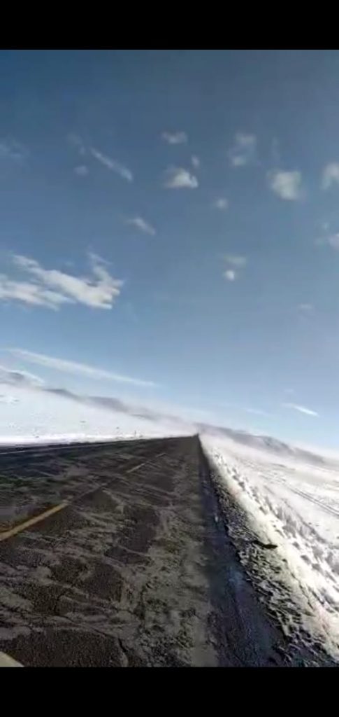nevadas en vía Arequipa - Puno