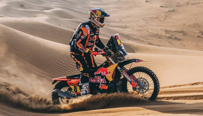 Luego de finalizar la etapa 12 del Rally Dakar, Toby Price está en el primer lugar de la general en categoría motos.