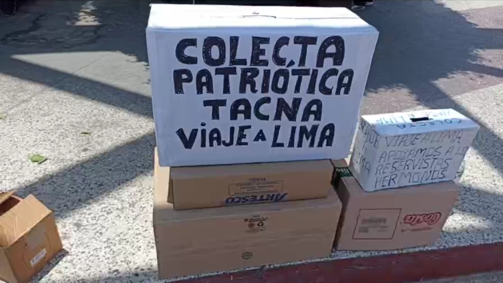 Tacna: Ciudadanos realizan colecta para viajar a Lima