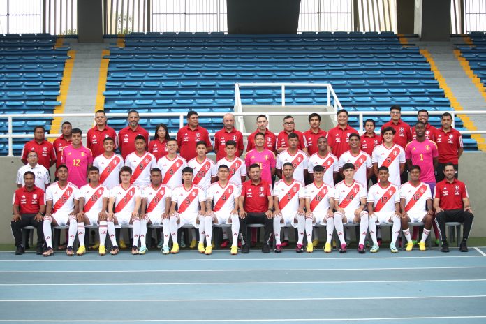 Delegación de la Selección Peruana para el Sudamericano SUB-20.