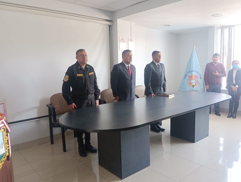 Juramentación de integrantes del comité Distrital de Seguridad Ciudadana de Miraflores.