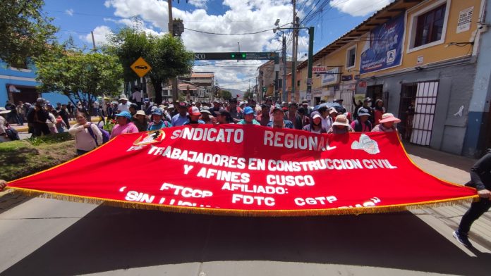 Cusco: Sindicato de Construcción Civil exige el reinicio de obras en la región