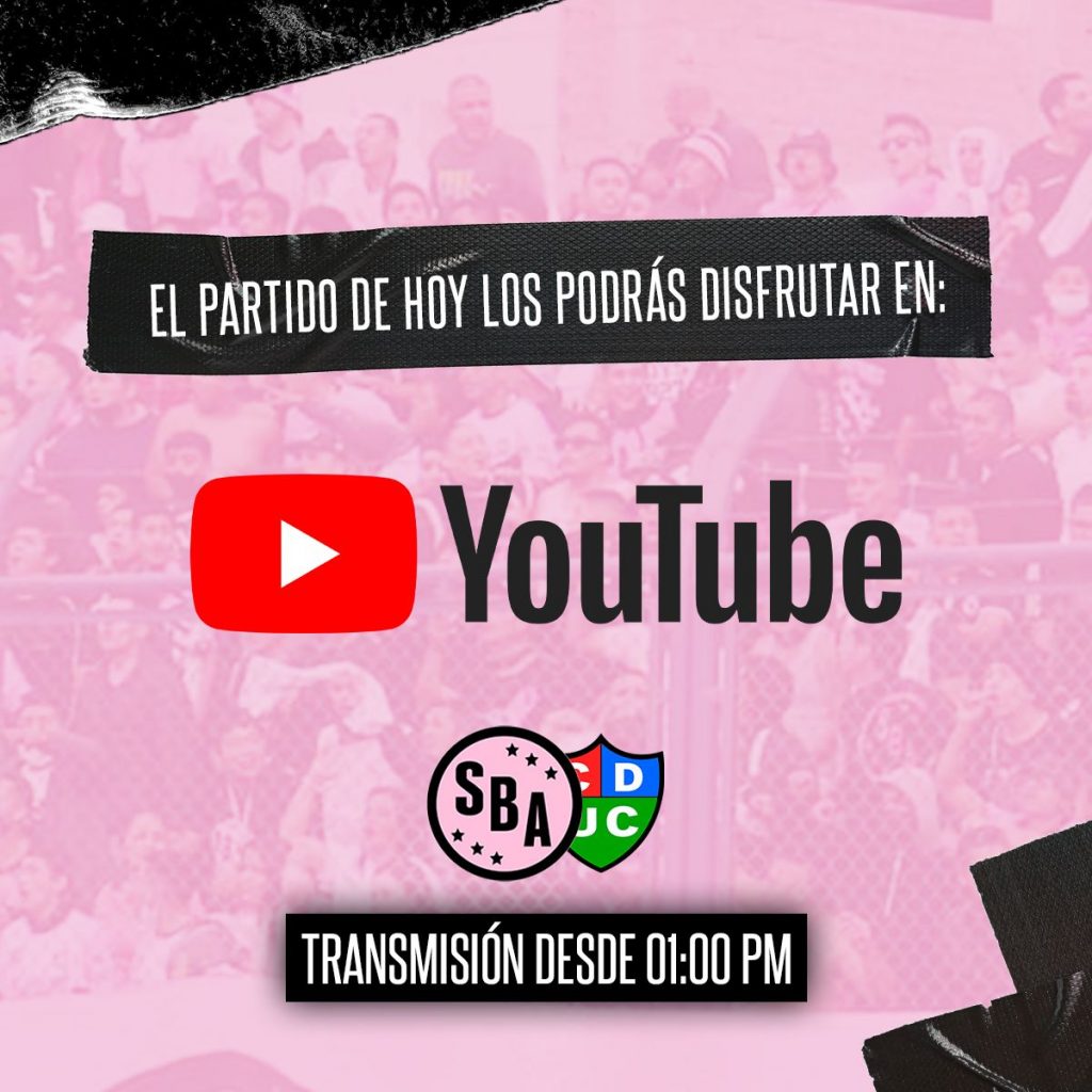 Anuncio oficial del Sport Boys sobre la transmisión en Youtube de su duelo con Unión Comercio.