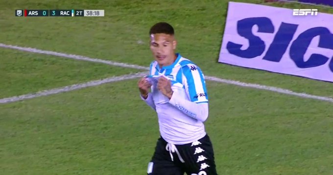 Paolo sigue sumando minutos con Racing Club de Argentina.