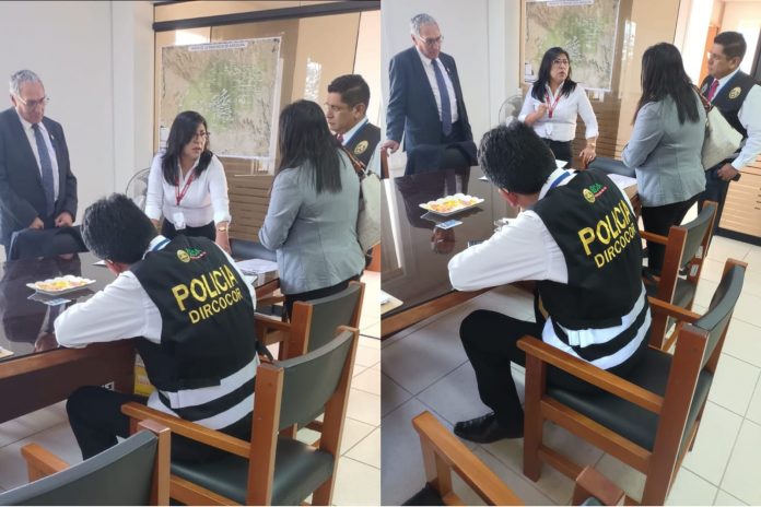 Policía Anticorrupción y Ministerio Público intervienen oficinas del GORE por presunta corrupción en contrataciones