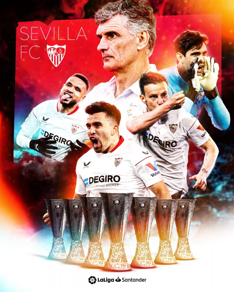 Sevilla conquistó su séptima Europa League y así lo celebró el club en redes sociales.