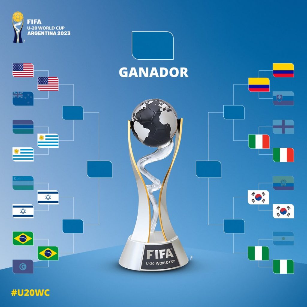 Los 8 mejores equipos del Mundial Sub-20 en Argentina buscarán las semifinales del certamen. 
