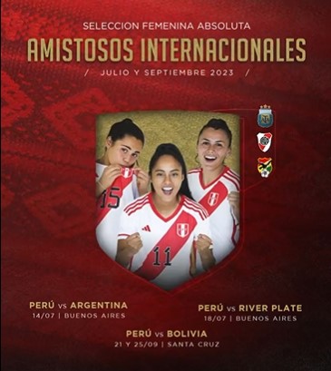 Amistosos internacionales para la Selección Peruana Femenina.