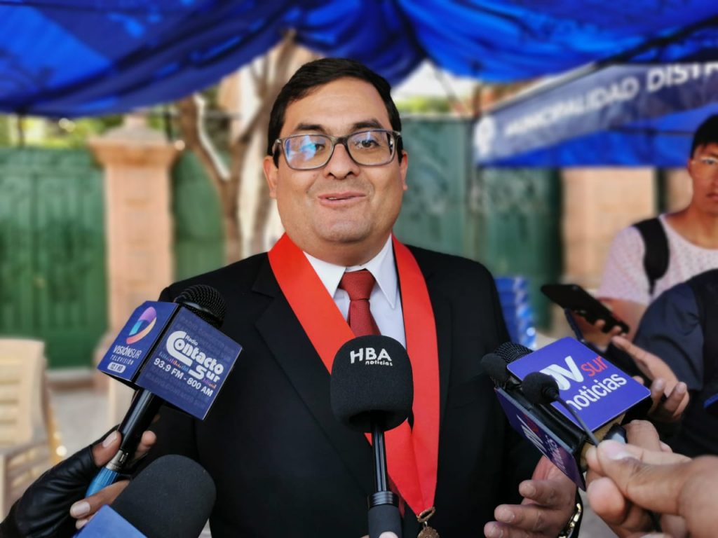 Presidente de la Corte Superior de Justicia de Arequipa, César de la Cuba. Foto: Juan José Santy / HBA Noticias.